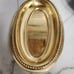 3 Pcs. Kromex Serving Tray 360° rotatable holder / Gold oval Serving Tray