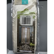Royal Velvet Pinch Pleat Back Tab Panel Supreme Ivory 37.5 x63 NEW!!!