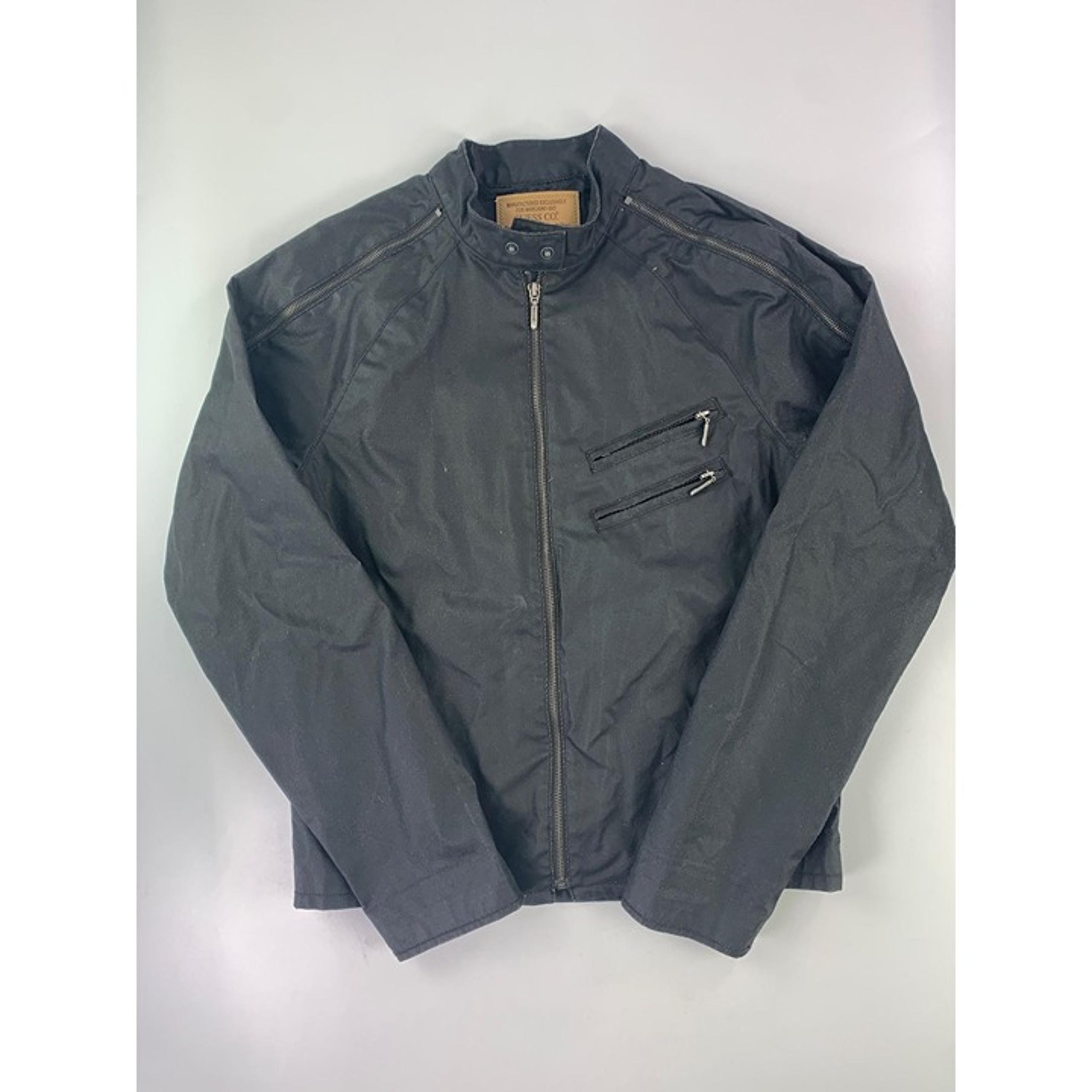 Guess Co. Men's M Black Motorcycle Style Jacket