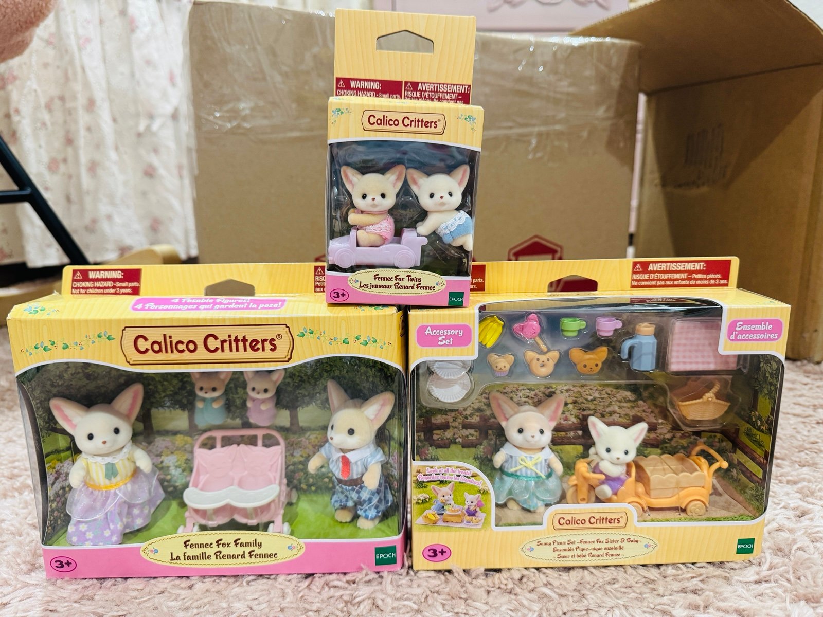 Calico Critters Fennec Fox Complete Sets NIB