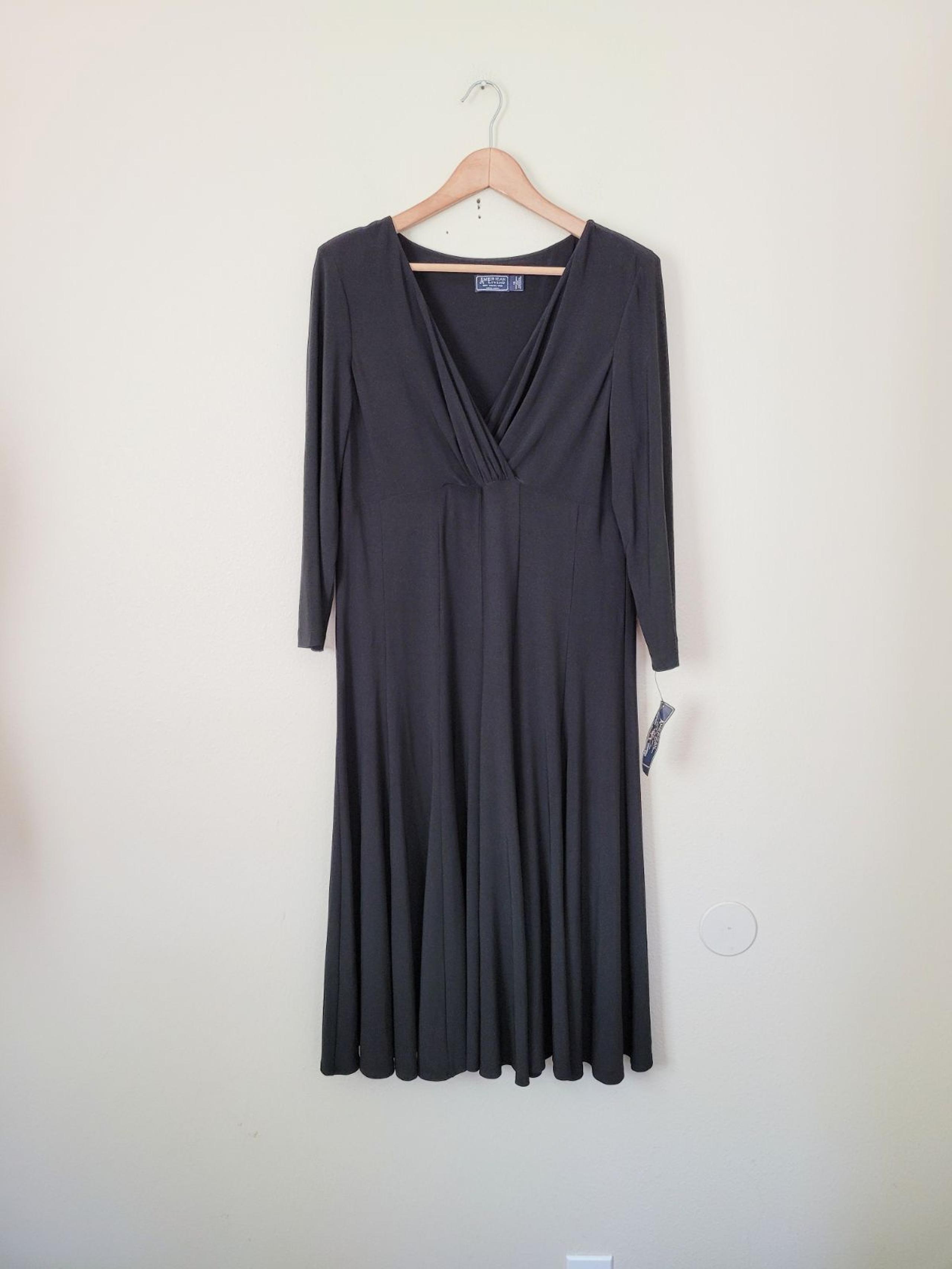 American Living black midi dress 16