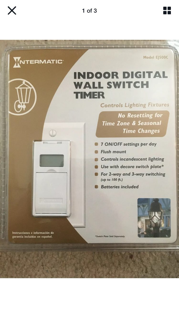 Indoor digitial wall switch timer