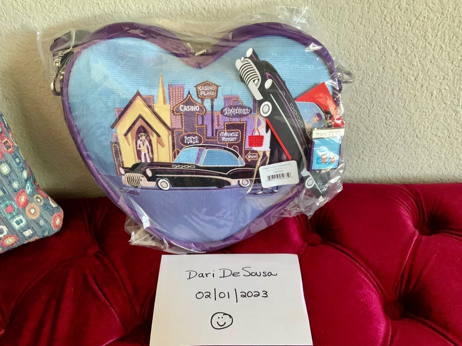 Sweetheart Convertible Crossbody Bag | Shag X Harveys Viva Las Vegas