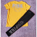 PINK VS Large Black Rhinestine Bling Leggings & Matching Tee Shirt Outfit Set