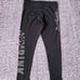 PINK VS Large Black Rhinestine Bling Leggings & Matching Tee Shirt Outfit Set