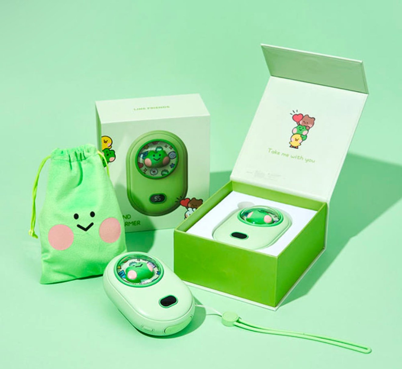 Line friend Lenini Frog USB hand warmer