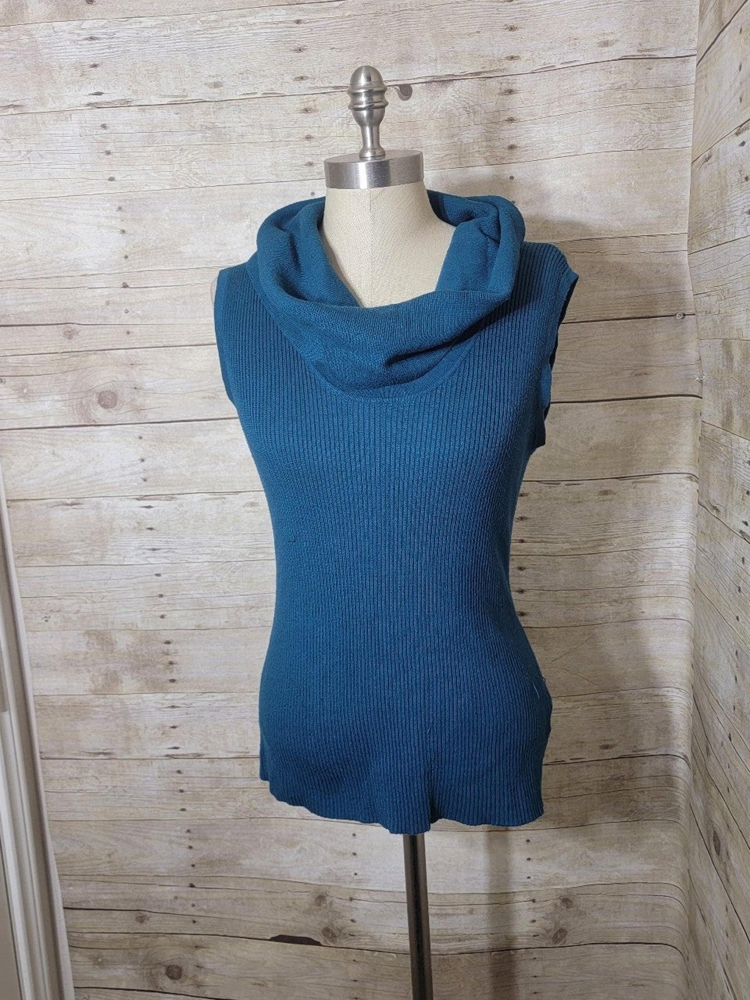 Dress barn Teal Cowl Neck Knit top