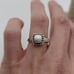 Size 7 Sterling Silver Square Pearl Silpada Brand Ring A3069