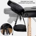84 L Massage Table 3 Fold Adjustable Portable Facial Spa Salon Bed Tattoo Black