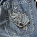 Blue Flaming Skull Jnco Jeans