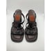 Goffredo Fantini Womens Black Y2K Chunky Heels Size 37 US 6.5 Italy Open Toe