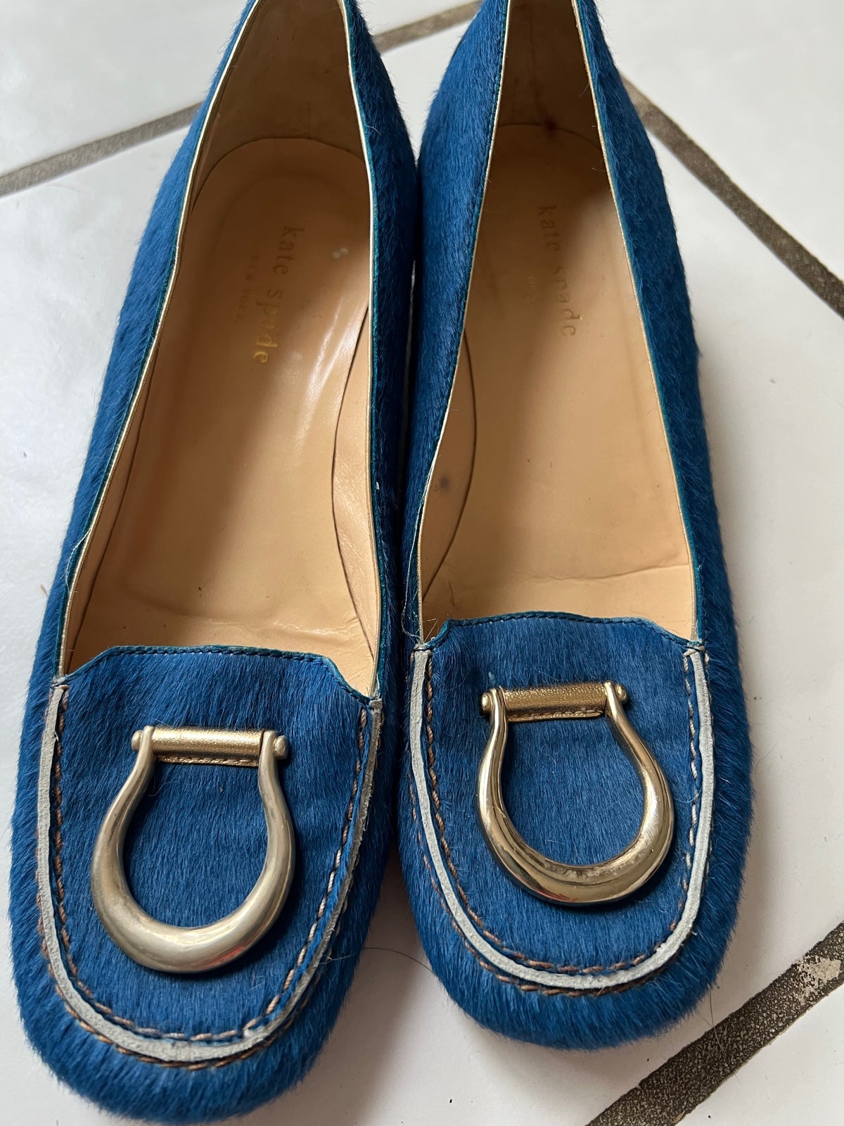 Kate Spade Italian leather mohare flat