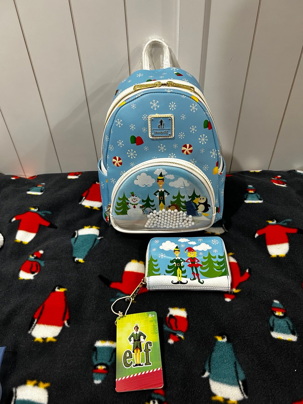 Loungefly elf backpack and wallet