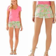 Lilly Pulitzer Flamingo Walsh shorts