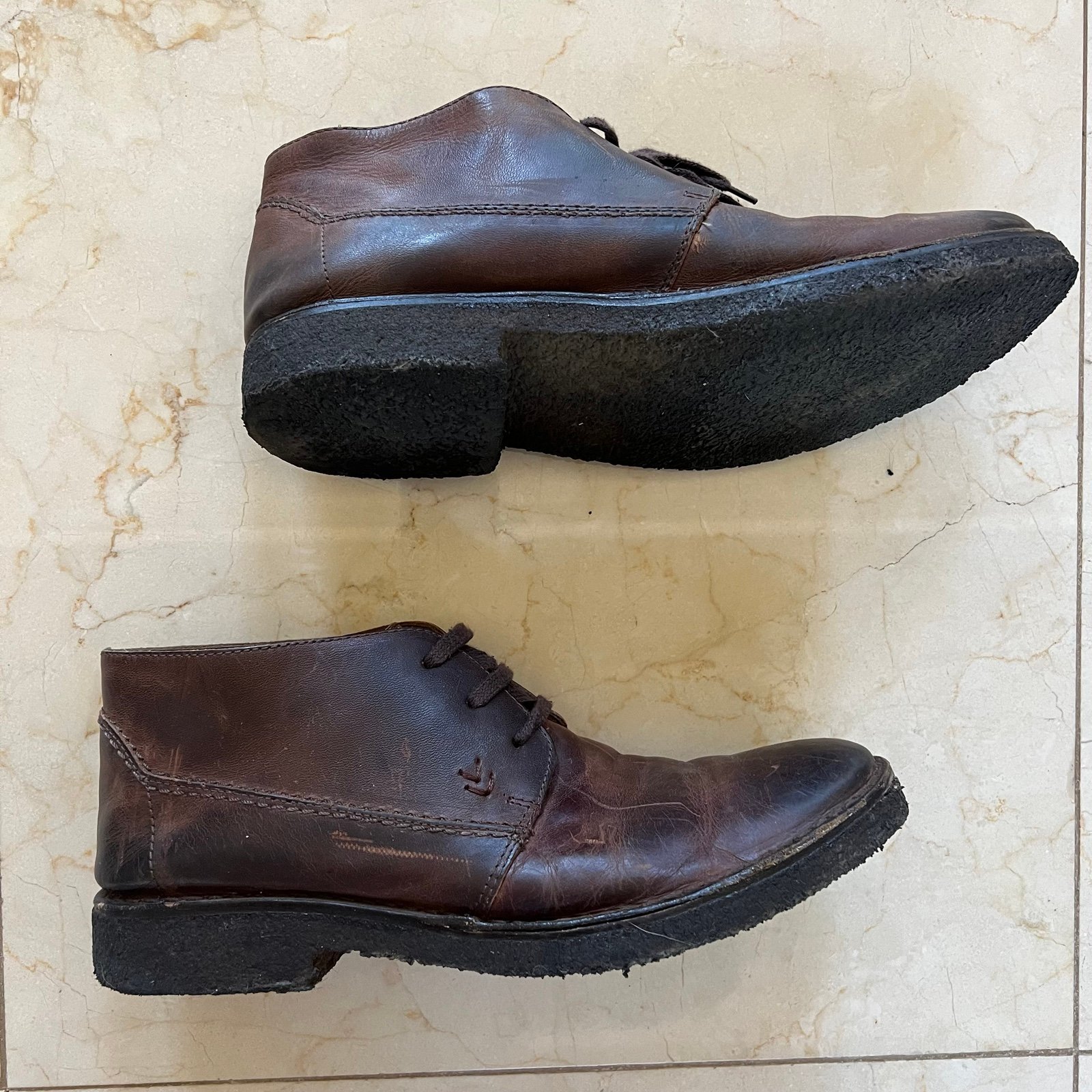 John Varvatos Brown Chukka Lace up Boots Sz 10