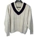 Granby Club Collection Vintage men’s Size Large v-neck cotton cable knit sweater