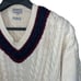 Granby Club Collection Vintage men’s Size Large v-neck cotton cable knit sweater