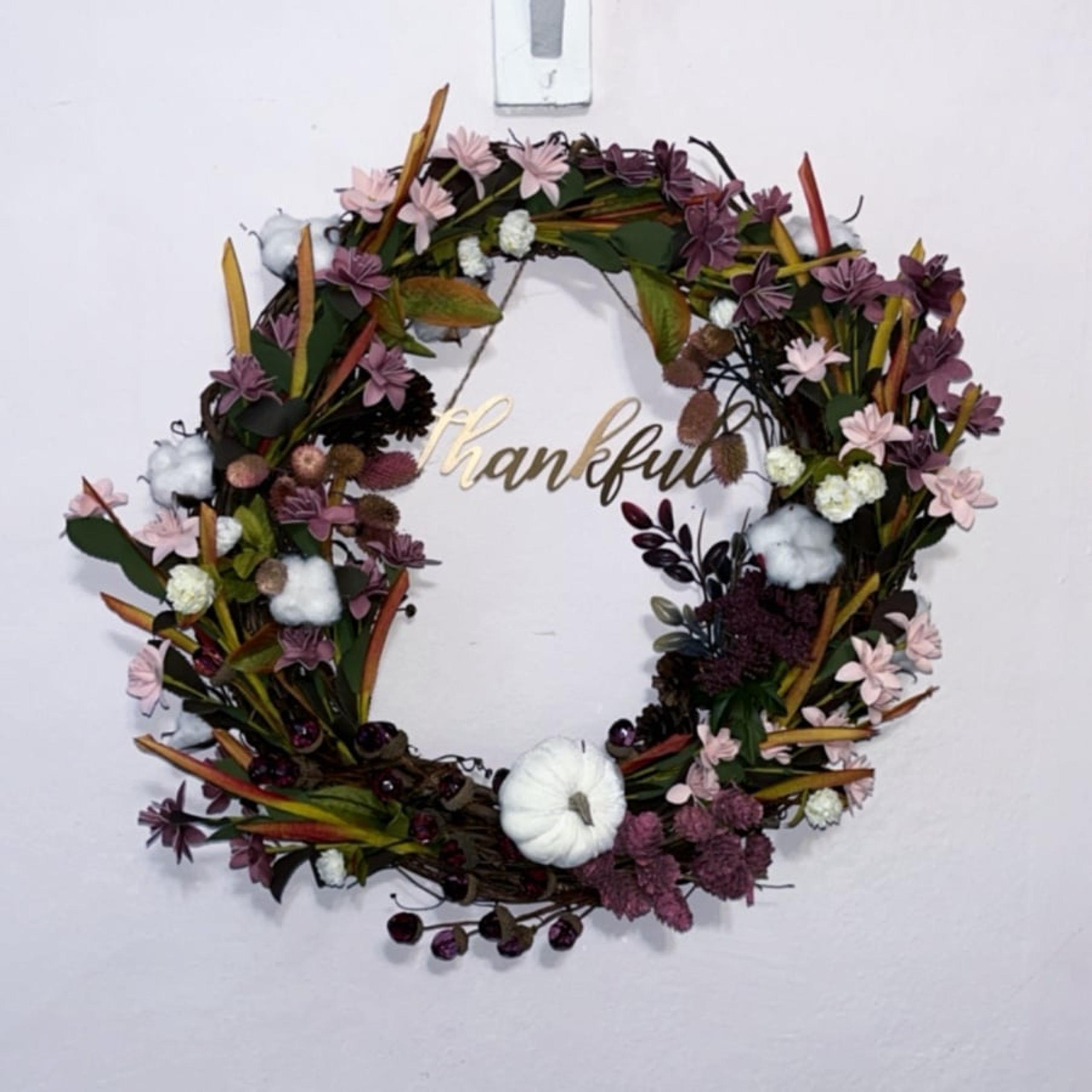 Fall Thanksgiving Wreath - T.J.Maxx