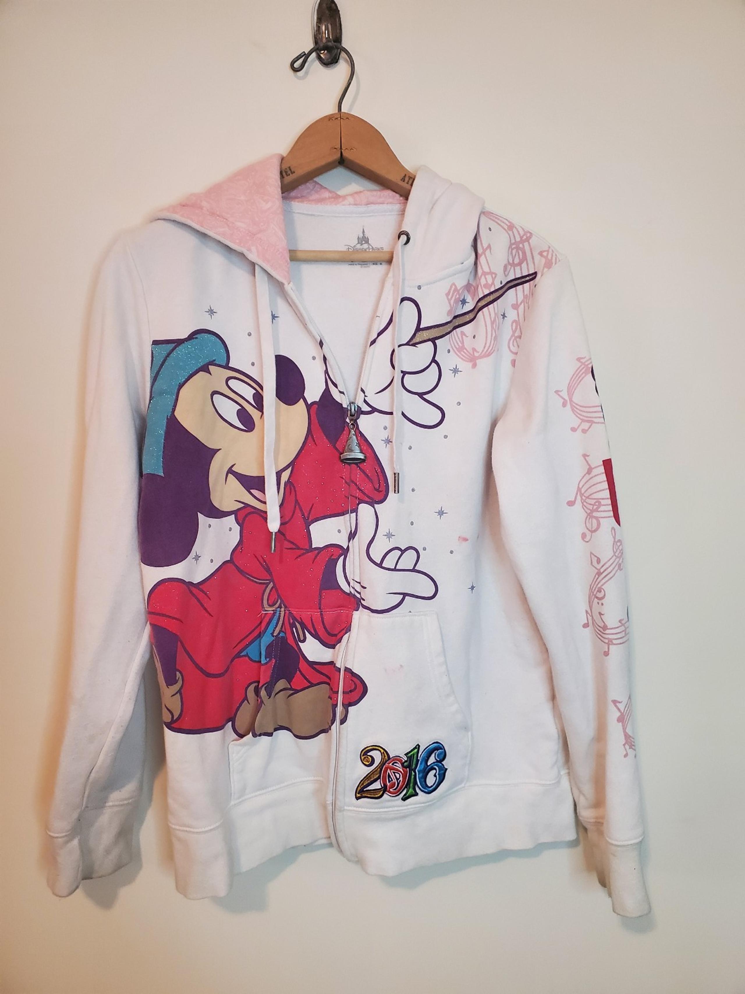 Disney Parks 2016 Zip up Micky mouse sweater Size L