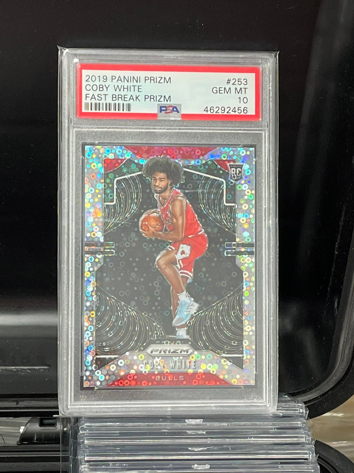 Coby White Prizm Fast Break PSA 10