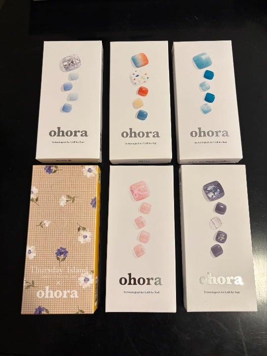 Ohora semicured gel 6 pedi toe nail sets NEW lot worth about 100