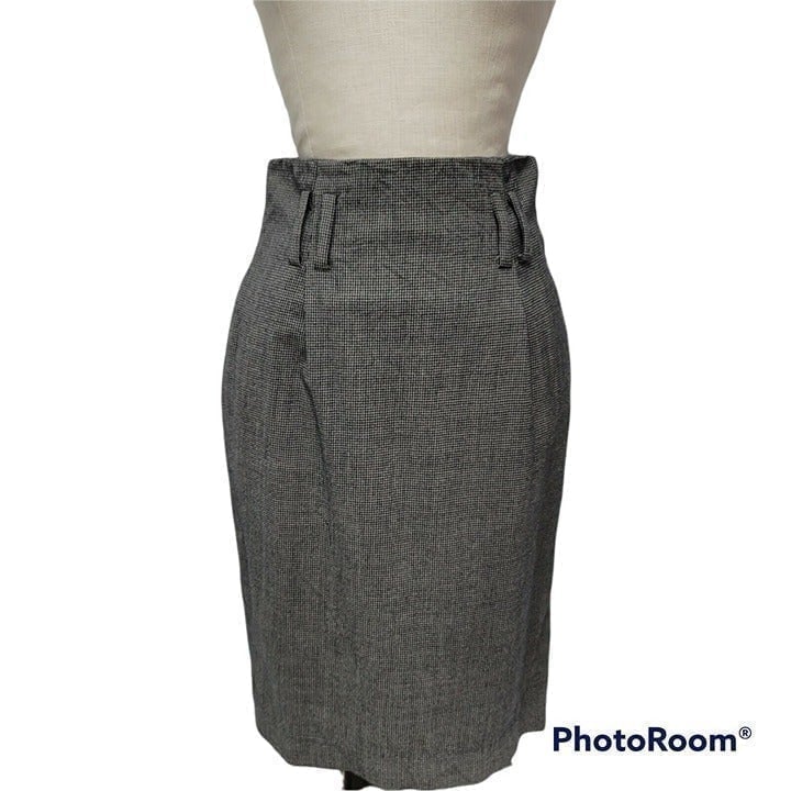 3.1 PHILLIP LIM M Wool Pencil Skirt Houndstooth Career High Waist Business