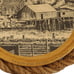 Port Hole Scene wall art nautical pyrography