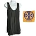 Tory Burch Top Women's 8 Black Silk Satin Sleeveless Redo Top