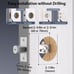 Keyless Entry Door Lock Deadbolt with Handle Set, Keypad Door Lock with Handle
