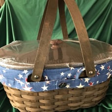 Longaberger Oval Market - Dark Brown