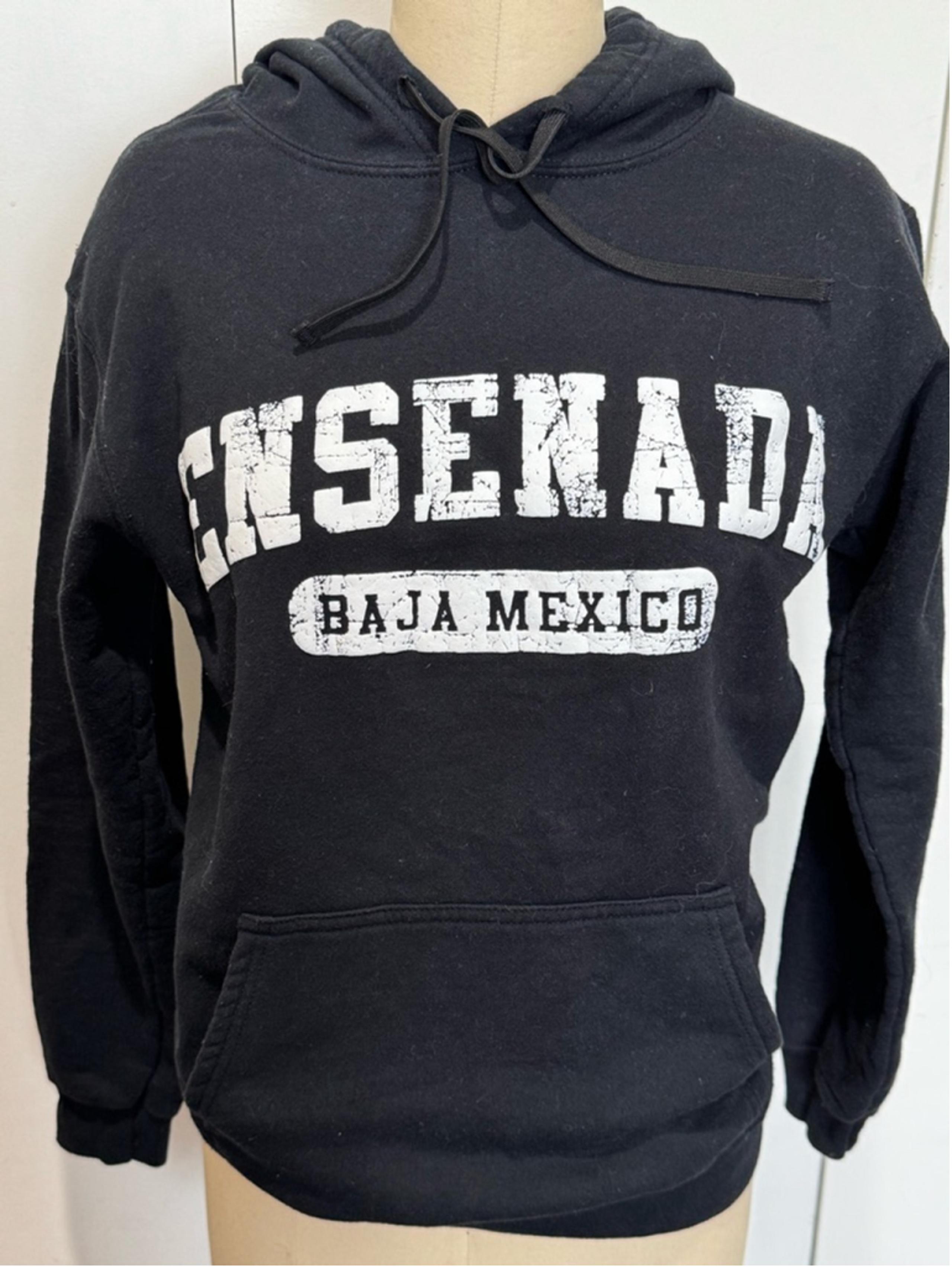 Unisex Yazbek Ensenada Baja Mexico pullover Hoodie Size S Black