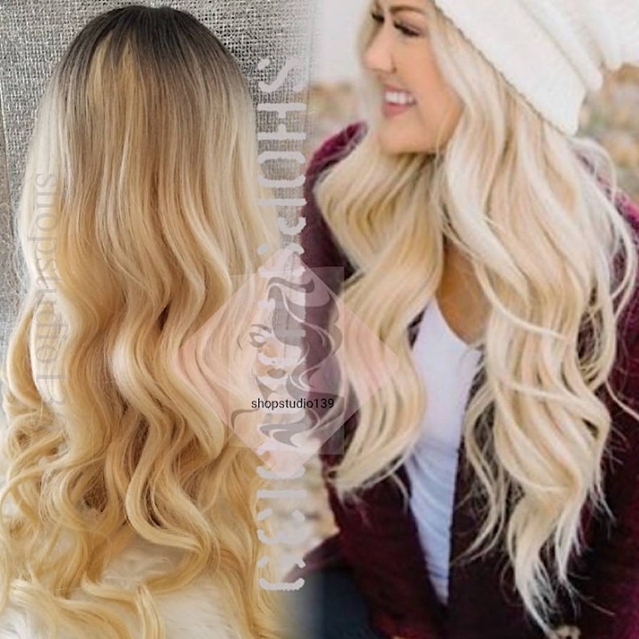Blonde Body wave ombre lace part wig