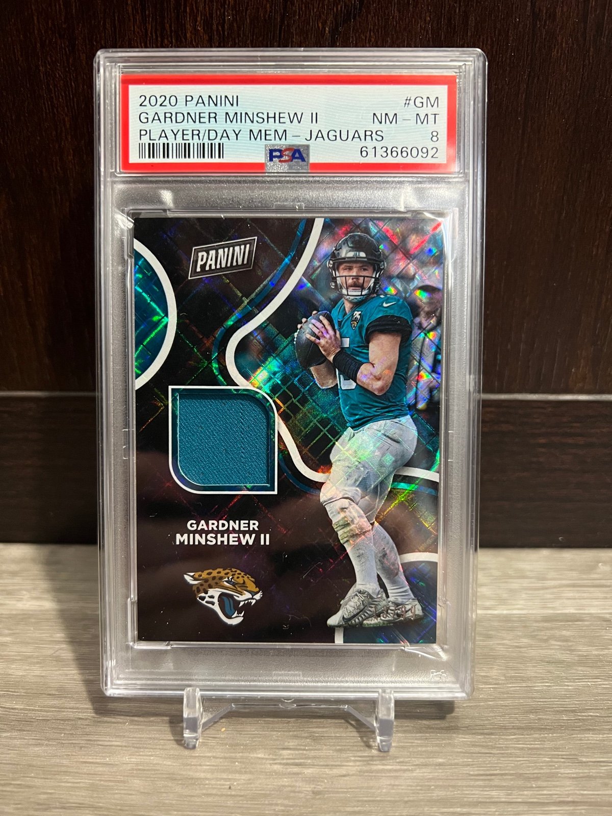 2020 Panini Gardner Minshew II Player Patch 13/99 PSA 8