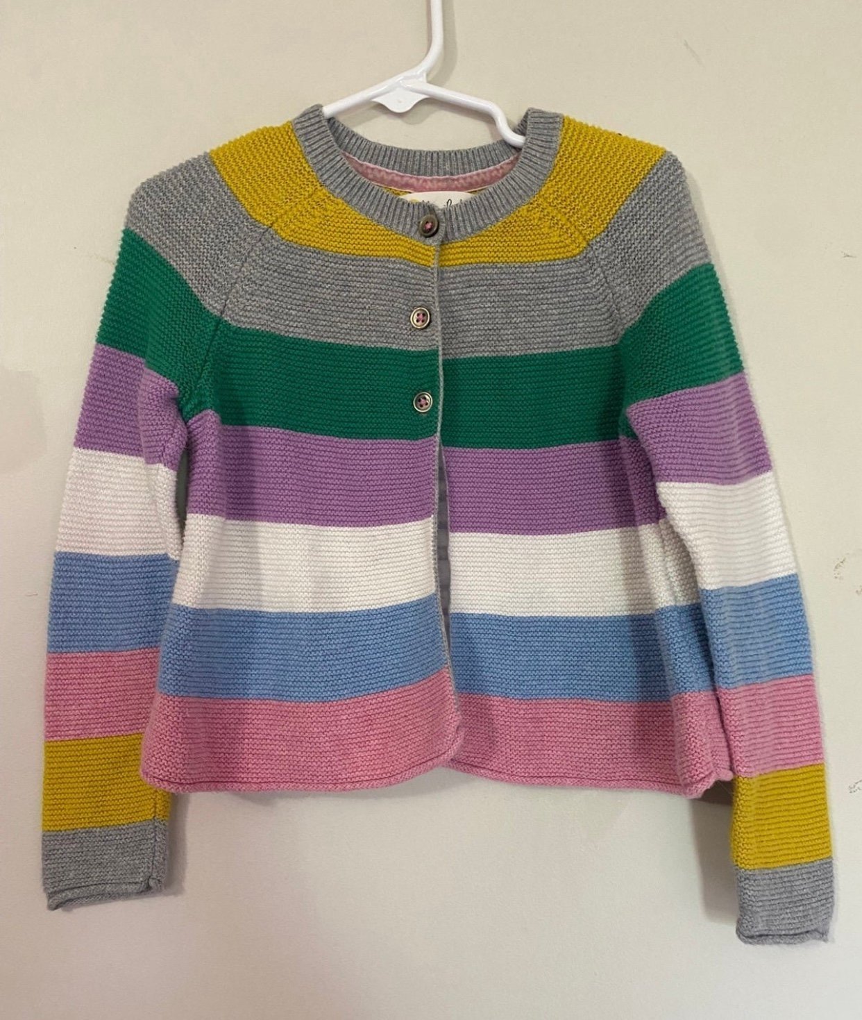 Mini Boden Cashmere Mix Striped Sweater