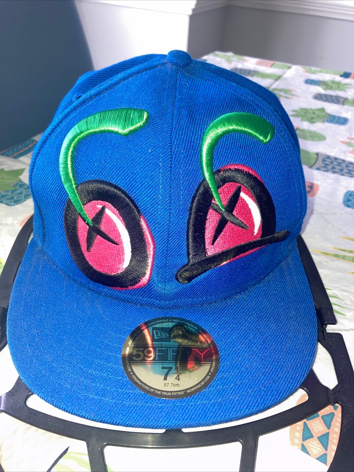 Vintage Ice Cream Billionaire Boys Club Hat Cap Fitted 7 1/4 Blue New Era Wool