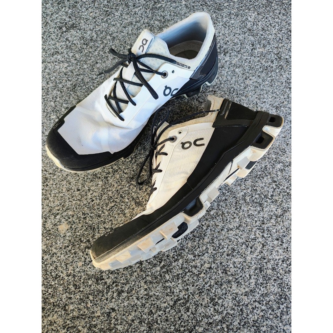 On Cloudventure Peak White Black Trail Running Hiking Shoes Sneakers