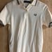 FRED PERRY White Polo Shirt Size M