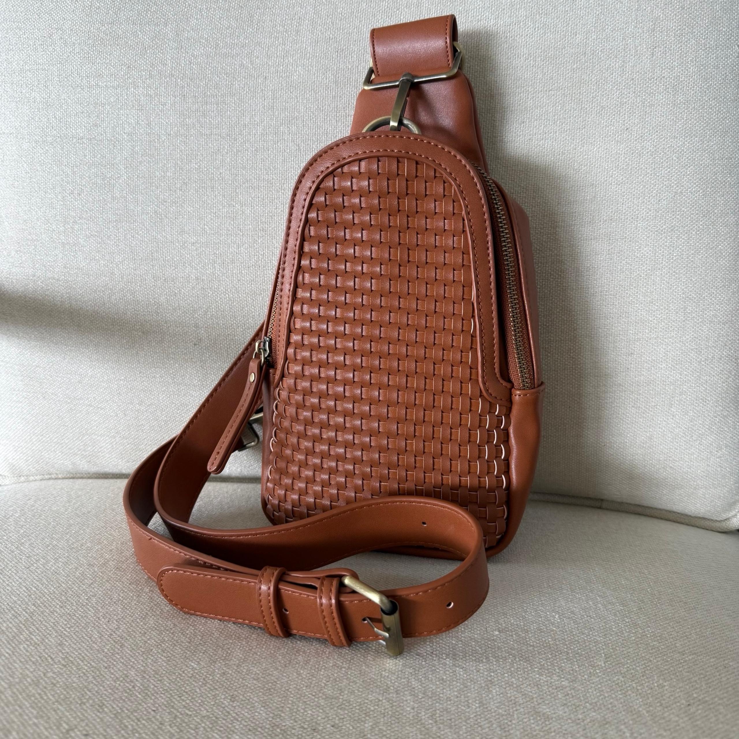 Anthropologie x Urban Originals Sling Braided leather bag backpack