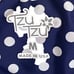 Tzu Tzu Tie Size M Skort Size M Polka Dots Blue White Skirt