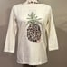 Tommy Bahama Sequin Pineapple Lux Cotton 3/4 Sleeve Shirt
