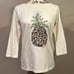Tommy Bahama Sequin Pineapple Lux Cotton 3/4 Sleeve Shirt