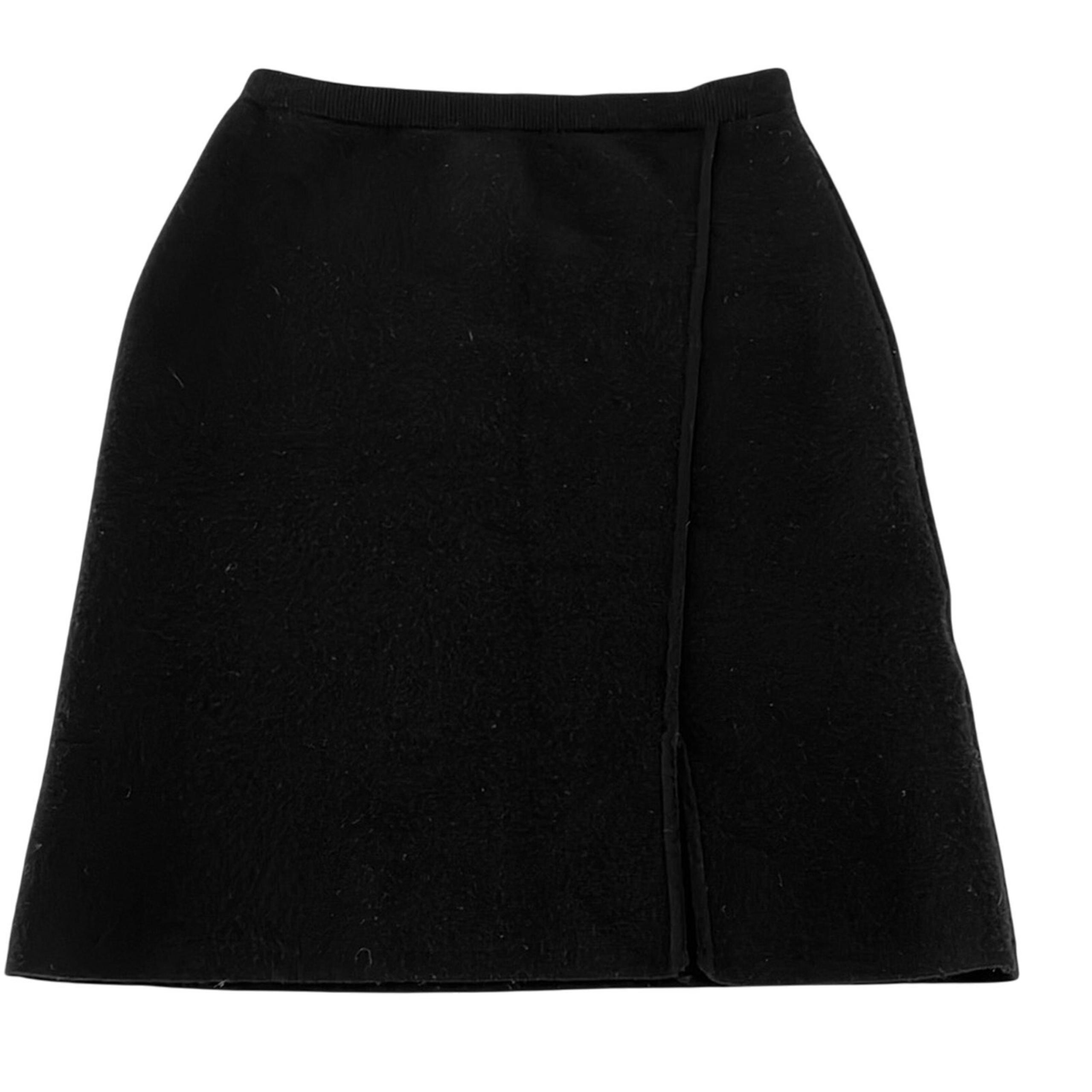 Armani Exchange High Waist Black Wool Pencil Skirt Size Women's XS
