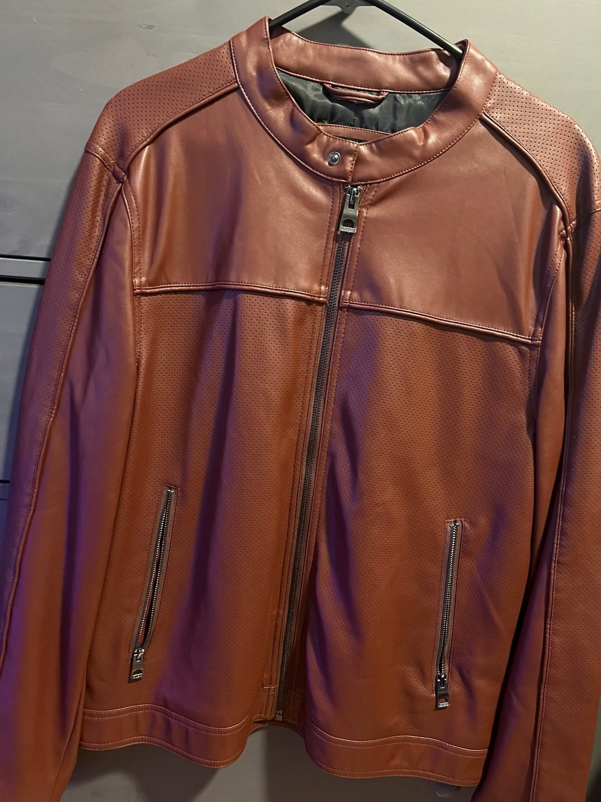 Men’s Guess Faux Leather Jacket