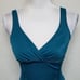 Vintage Land's End Turquoise Maillot Swimsuit