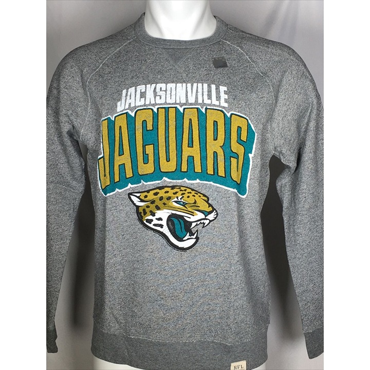 Jacksonville Jaguars Junk Food Formation Fleece Grey Sweatshirt Men's MEDIUM
