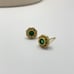 Small Faux Emerald Stud Earrings for Women