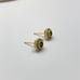 Small Faux Emerald Stud Earrings for Women