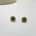 Small Faux Emerald Stud Earrings for Women