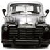 1953 Chevrolet 3100 Pickup Truck Silver Metallic with Black Flames