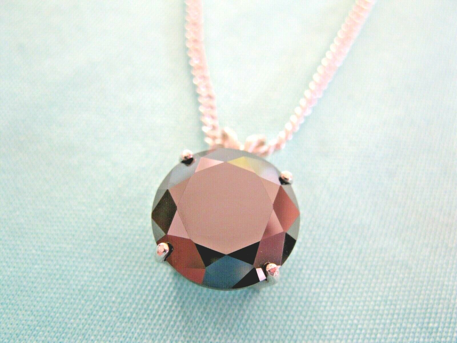 9.15ct REAL NATURAL BLACK DIAMOND NECKLACE*CERTI FICATE*FREE DIAMOND TESTER